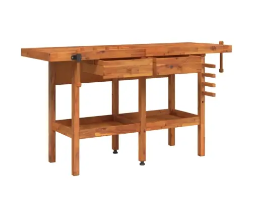 Darbastalis Su Stalčiais Ir Spaustukais, 162X62X83cm Akacija