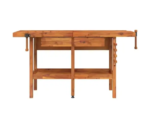 Darbastalis Su Stalčiais Ir Spaustukais, 162X62X83cm Akacija