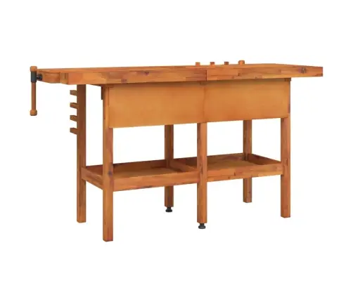 Darbastalis Su Stalčiais Ir Spaustukais, 162X62X83cm Akacija