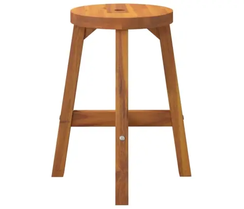 Taburete, 38X38X45 Cm, Apaļa, Akācijas Masīvkoks Vidaxl