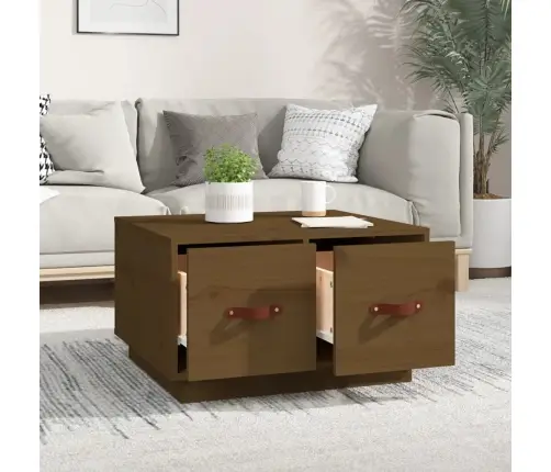 Kavos Staliukas, Medaus Rudas, 60X53X35cm Pušies Masyvas Kavos Staliukas, Medaus Rudas, 60X53X35cm Pušies Masyvas