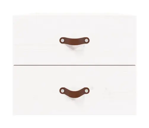 Sienas Naktsskapītis, Balts, 50X36X40 Cm Vidaxl