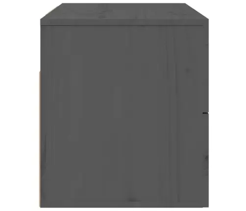Prie Sienos Montuojama Naktinė Spintelė, Pilka, 50X36X40Cm