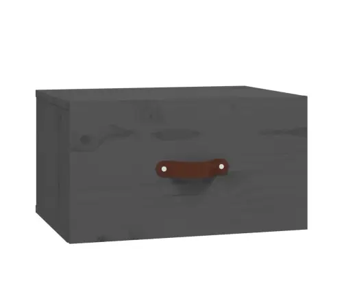 Sieninės Naktinės Spintelės, 2Vnt., Pilkos, 40X29,5X22Cm