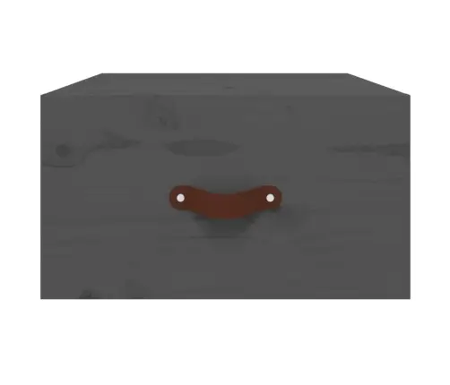 Sieninės Naktinės Spintelės, 2Vnt., Pilkos, 40X29,5X22Cm