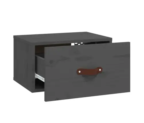 Sieninės Naktinės Spintelės, 2Vnt., Pilkos, 40X29,5X22Cm