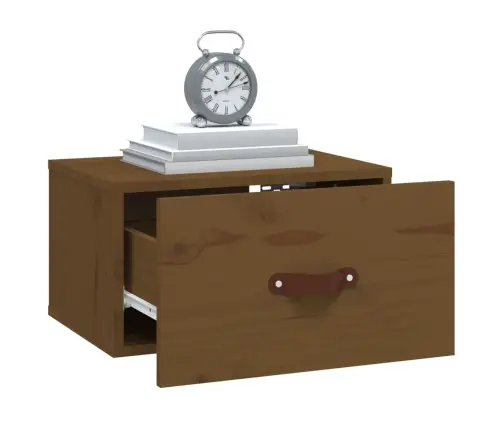 Sienas Naktsskapīši, 2 Gab., Medus Brūni, 40X29,5X22 Cm Vidaxl