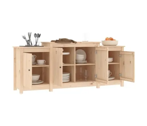 Kumode, 164X37X68 Cm, Priedes Masīvkoks Vidaxl