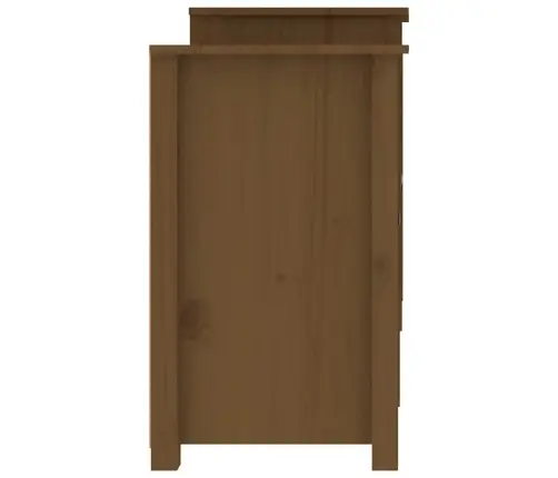 Kumode, Medus Brūna, 164X37X68 Cm, Priedes Masīvkoks Vidaxl