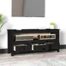 Tv Skapītis, Melns, 114X35X52 Cm, Priedes Masīvkoks Vidaxl Tv Skapītis, Melns, 114X35X52 Cm, Priedes Masīvkoks Vidaxl