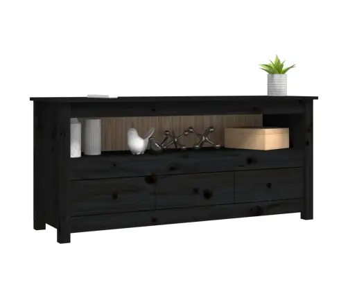 Tv Skapītis, Melns, 114X35X52 Cm, Priedes Masīvkoks Vidaxl Tv Skapītis, Melns, 114X35X52 Cm, Priedes Masīvkoks Vidaxl