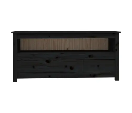 Tv Skapītis, Melns, 114X35X52 Cm, Priedes Masīvkoks Vidaxl Tv Skapītis, Melns, 114X35X52 Cm, Priedes Masīvkoks Vidaxl