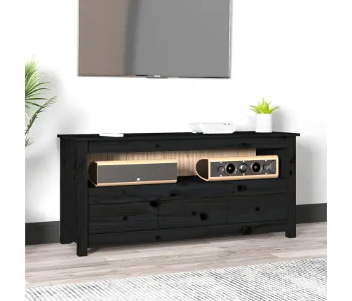 Tv Skapītis, Melns, 114X35X52 Cm, Priedes Masīvkoks Vidaxl Tv Skapītis, Melns, 114X35X52 Cm, Priedes Masīvkoks Vidaxl
