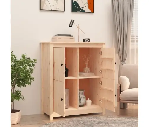 Kumode, 83X41,5X100 Cm, Priedes Masīvkoks Vidaxl