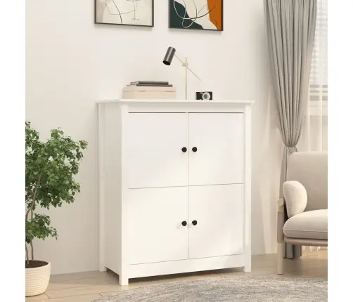 Puhvetkapp, Valge, 83 X 41,5 X 100 cm Männipuit