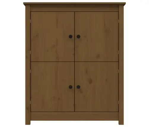 Kumode, Medus Brūna, 83X41,5X100 Cm, Priedes Masīvkoks Vidaxl