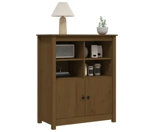 Kumode, Medus Brūna, 83X41,5X100 Cm, Priedes Masīvkoks Vidaxl