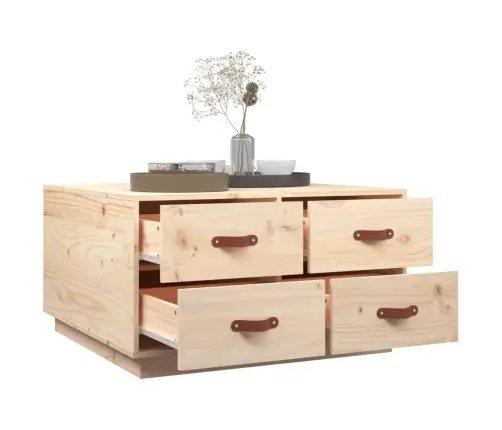 Kafijas Galdiņš, 80X80X45 Cm, Priedes Masīvkoks Vidaxl Kafijas Galdiņš, 80X80X45 Cm, Priedes Masīvkoks Vidaxl