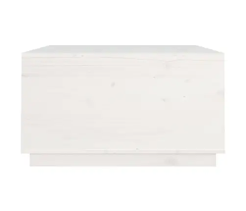 Kavos Staliukas, Baltas, 80X80X45cm Pušies Medienos Masyvas Kavos Staliukas, Baltas, 80X80X45cm Pušies Medienos Masyvas