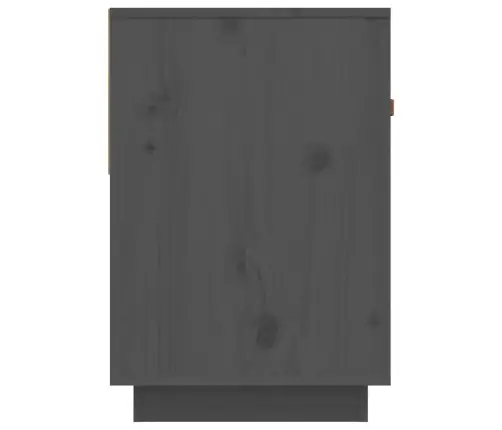 Tv Skapītis, Pelēks, 90X40X60 Cm, Priedes Masīvkoks Vidaxl