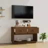 Tv Skapītis, Medus Brūns, 90X40X60 Cm, Priedes Masīvkoks Vidaxl