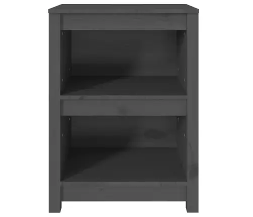 Spintelė Knygoms, Pilka, 50X35X68cm Pušies Medienos Masyvas