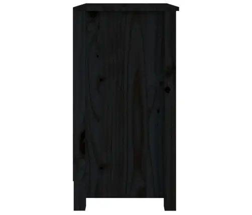 Spintelė Knygoms, Juoda, 50X35X68cm Pušies Medienos Masyvas