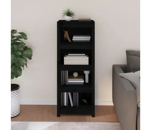 Grāmatu Plaukts, Melns, 50X35X125,5 Cm, Priedes Masīvkoks Vidaxl Grāmatu Plaukts, Melns, 50X35X125,5 Cm, Priedes Masīvkoks Vidaxl