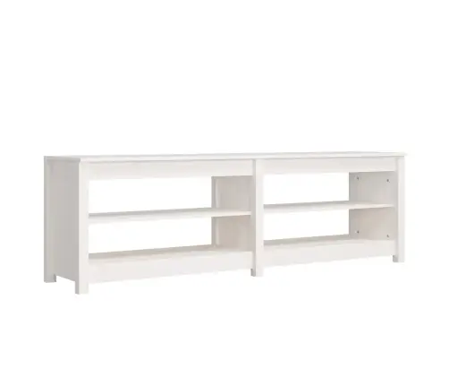 Apavu Plaukts/Sols, Balts, 160X36,5X50 Cm, Priedes Masīvkoks Vidaxl