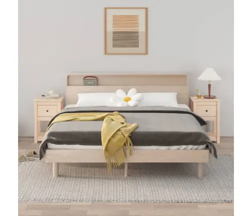 Naktsskapīši, 2 Gab., 40X35X61,5 Cm, Priedes Masīvkoks Vidaxl