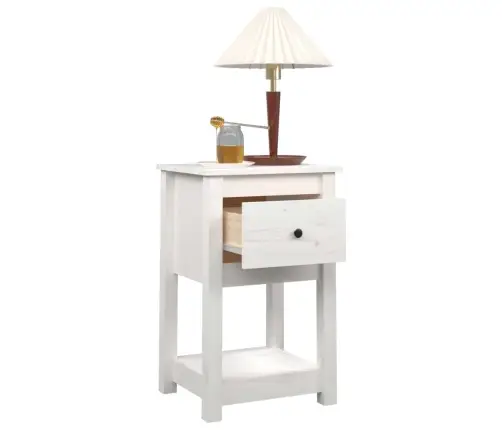 Öökapid 2 Tk, Valge, 40 X 35 X 61,5 cm Männipuit