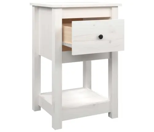 Öökapid 2 Tk, Valge, 40 X 35 X 61,5 cm Männipuit