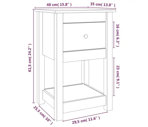 Öökapp, Meepruun, 40 X 35 X 61,5 cm Männipuit