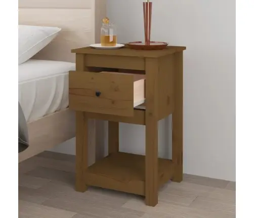 Naktsskapīši, 2 Gab., Brūni, 40X35X61,5Cm Cm, Priedes Masīvkoks Vidaxl