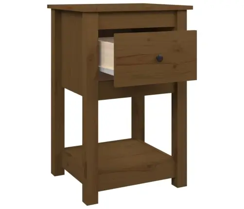 Naktsskapīši, 2 Gab., Brūni, 40X35X61,5Cm Cm, Priedes Masīvkoks Vidaxl