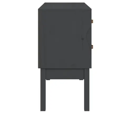 Konsoles Skapītis, Pelēks, 90X40X78 Cm, Priedes Masīvkoks Vidaxl