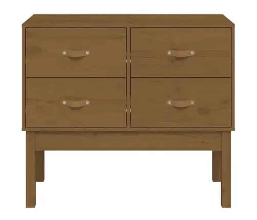 Konsoles Skapītis, Medus Brūns, 90X40X78 Cm, Priedes Masīvkoks Vidaxl