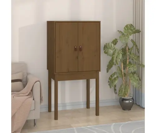 Augstais Skapītis, Medus Brūns, 60X40X120 Cm, Priedes Masīvkoks Vidaxl