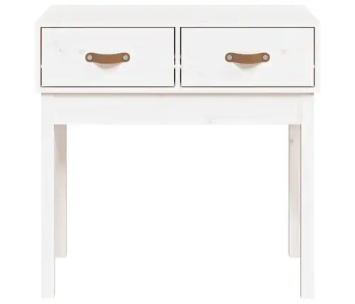 Konsoles Galdiņš, Balts, 76,5X40X75 Cm, Priedes Masīvkoks Vidaxl