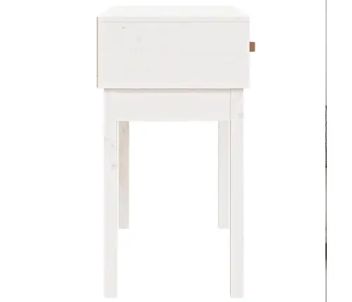 Konsoles Galdiņš, Balts, 76,5X40X75 Cm, Priedes Masīvkoks Vidaxl