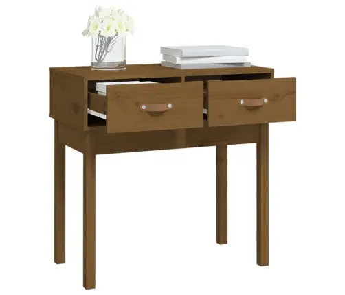 Konsoollaud, Meepruun, 76,5X40X75 cm Männipuit