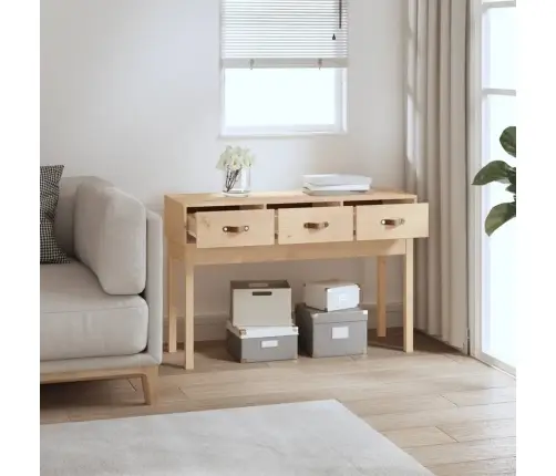 Konsoles Galdiņš, 114X40X75 Cm, Priedes Masīvkoks Vidaxl