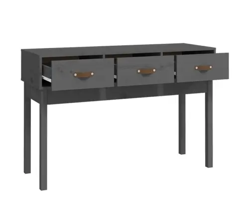 Konsoles Galdiņš, Pelēks, 114X40X75 Cm, Priedes Masīvkoks Vidaxl Konsoles Galdiņš, Pelēks, 114X40X75 Cm, Priedes Masīvkoks Vidaxl