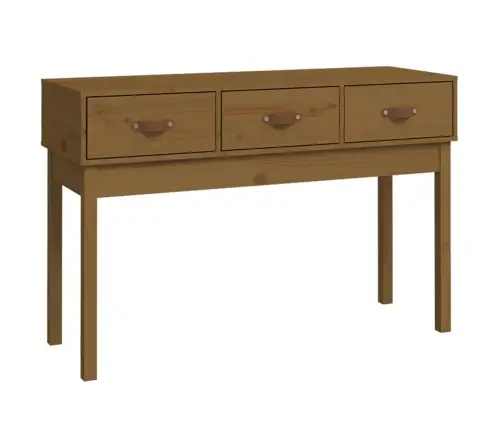 Konsolinis Staliukas, Medaus Rudas, 114X40X75cm Pušies Masyvas