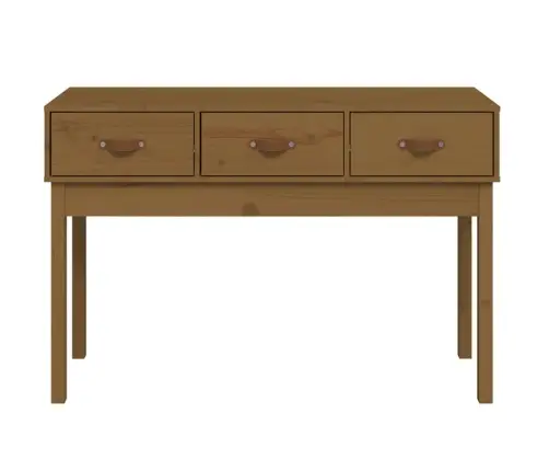 Konsolinis Staliukas, Medaus Rudas, 114X40X75cm Pušies Masyvas