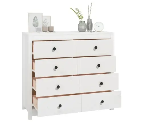 Lisakapp, Valge, 100 X 40 X 90 cm Männipuit