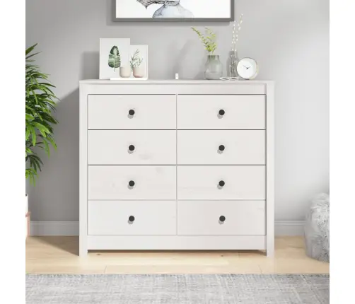 Lisakapp, Valge, 100 X 40 X 90 cm Männipuit