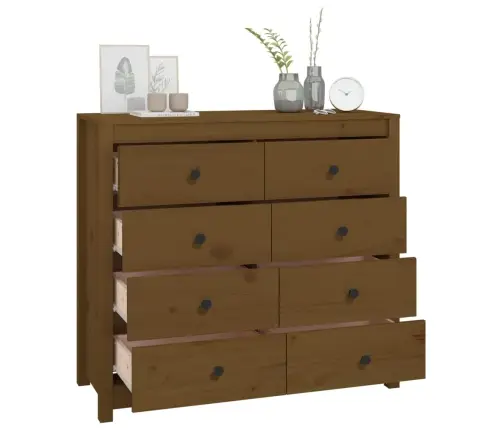 Šoninė Spintelė, Medaus Ruda, 100X40X90cm Pušies Masyvas