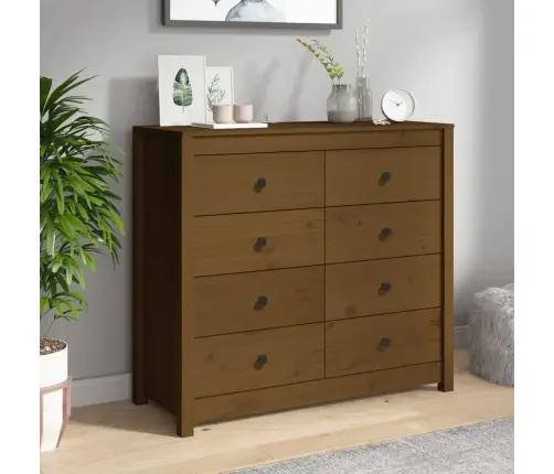 Šoninė Spintelė, Medaus Ruda, 100X40X90cm Pušies Masyvas