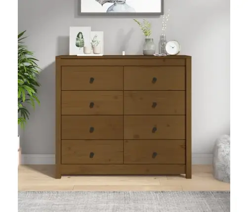 Šoninė Spintelė, Medaus Ruda, 100X40X90cm Pušies Masyvas